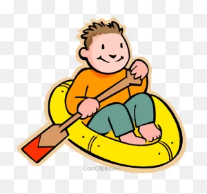 Little Boy In Rubber Raft Royalty Free Vector Clip Art ClipartFlare.com 
