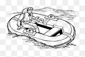 Raft Clipart Transparent - Lifeboat Black And White - Png Download ClipartFlare.com 