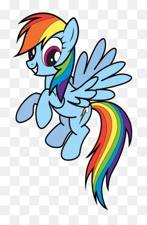 How To Draw Rainbow Dash My Little Pony - Draw My Little Pony ClipartFlare.com 