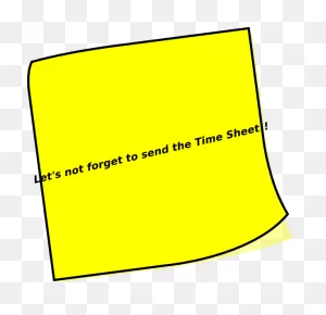 Timesheet Reminder Clip Art N10 Free Image Download
