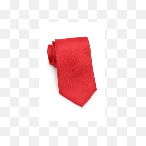 Solid Color Red Tie In Xl
