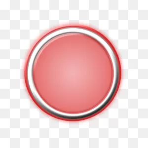 Red Button With Internal Light And Glowing Bezel | Free Svg