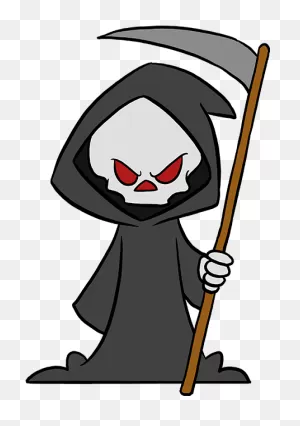 Reaper Clipart Hand Drawn - Grim Reaper Easy To Draw - Png ClipartFlare.com 