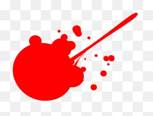 Red Paint Clip Art - Cartoon Paint Splatter Png Download - 600*457 ClipartFlare.com 