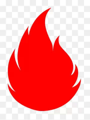 Red Flame 2 Icon - Flame Clipart Black And White - (512X512) Png ClipartFlare.com 