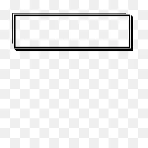 Double Border Rectangle Rubber Stamp