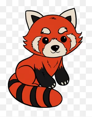 Red Panda Drawing - Easy Red Panda Drawing Clipart - Full Size ClipartFlare.com 