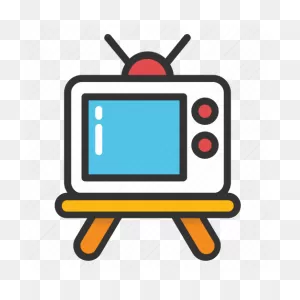 Idiot Box, Retro Tv, Television, Transmission, Tv Icon - Download On ClipartFlare.com 