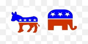 Political Clipart Election - Republican And Democratic Party - Png ClipartFlare.com 