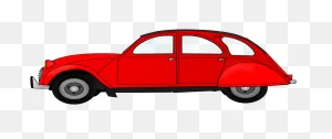 2Cv Red Car Clipart Large Size | Red Car, Car, Clip Art