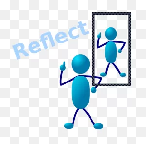 Reflection Thinking Clipart - Reflection Clipart Free - Png ClipartFlare.com 