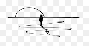 Sunset Person Reflection - Free Vector Graphic On ClipartFlare