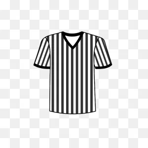 Football Referee Shirt Vector Image | Free PNG-WebP