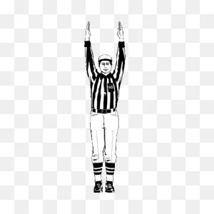 Nfl Referee Signals Touchdown - ClipartFlare
