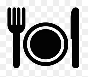 Fork And Plate Icon - Free Hotel Restaurant Icons Png - (683X566 ClipartFlare.com 