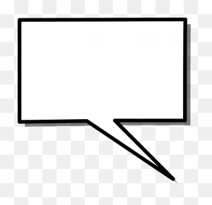 Speech Box Rectangle - Free Vector Graphic On ClipartFlare