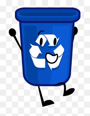 Download Yellow Clipart Recycle Bin - Blue Recycling Bin Png Png ClipartFlare.com 