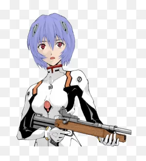 Manga Art #3 - Rei Again But With A Weapon By Myleslopez4 On ClipartFlare.com 