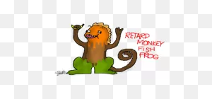 Download More Like Retard Monkey Fish Frog By Kelsyscakes ClipartFlare.com 