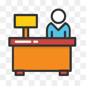 Clerk, Front Desk, Office Desk, Office Employee, Receptionist Icon ClipartFlare.com 