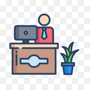 Receptionist - Free People Icons