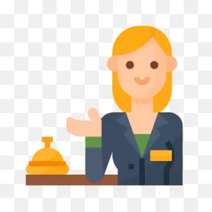 Receptionist - Free People Icons
