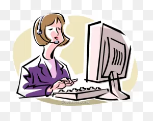 Receptionist Royalty Free Vector Clip Art Illustration -Vc010000 ClipartFlare.com 