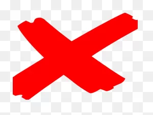 Red Cross Mark Clipart Mistake - Red X Mark Transparent - Png ClipartFlare.com 