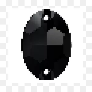 Rg Premium Jet Sew On Ovals| Rhinestone Guy