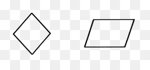 800Px-Rhombus - Rhombus Black And White Clipart - Large Size Png ClipartFlare.com 