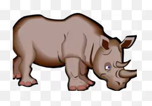 Rhino Clipart Indian Animal - Cartoon Pictures Of Rhinos - Png ClipartFlare.com 