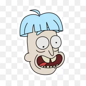 Rick And Morty Doofus Rick Sticker - Sticker Mania