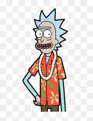 Hawaiian Rick | Rick And Morty Wiki | ClipartFlare
