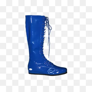 Ric Flair Autographed Blue Pro Wrestling Full Size Boot (Jsa)