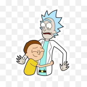 Rick And Morty Hugs Sticker | Rick And Morty Stickers, Rick And ClipartFlare.com 