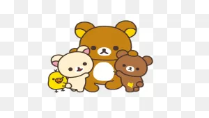 Rilakkuma And Friends Group Hug Transparent Png - Stickpng