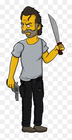 Simpson By Thewalkerprieton On - Rick Grimes Los Simpson Clipart ClipartFlare.com 
