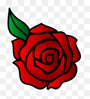 Red Rose Vector Art - Free Clip Art | Roses Drawing, Red Rose ClipartFlare.com 