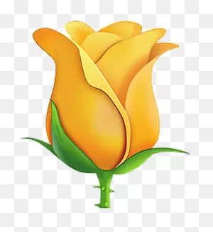 Download #emoji #emojisticker #sticker #sticker #yellowrose ClipartFlare.com 