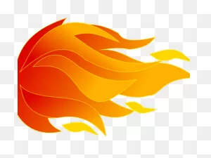 Flame Clipart Rocket - Fuego De Cohete Png Transparent Png - Large ClipartFlare.com 
