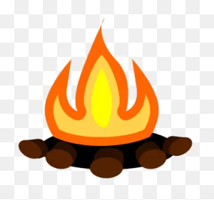Flames Clipart Rocket Engine - Campfire Clipart Transparent ClipartFlare.com 