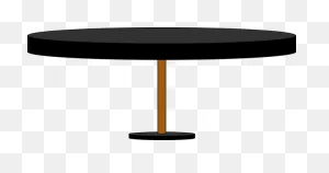 Black Round Table | Public Domain Vectors