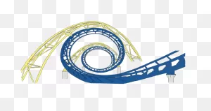 Rollercoaster Drawing - ClipartFlare