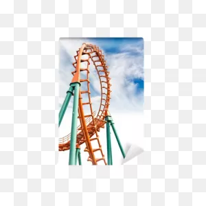 Roller Coaster Wall Mural • Pixers® - We Live To Change