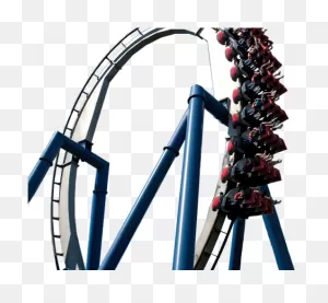 Upside Down Clipart Roller Coaster - Amusement Park - Png Download ClipartFlare.com 