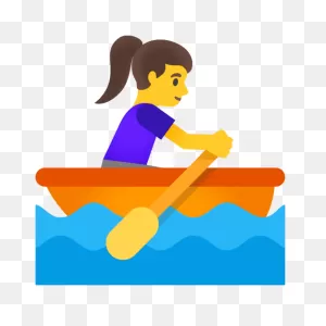 Row Boat Clipart Skiff - Sailing - (1280X1070) Png Clipart Download