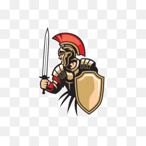 Printed Vinyl Roman Soldier Warrior With Sword And Shield ClipartFlare.com 