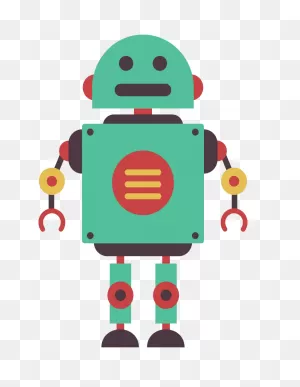 Flat Robot Clipart Transparent - ClipartFlare