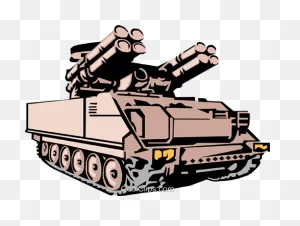 Mobile Rocket Launcher Royalty Free Vector Clip Art Illustration ClipartFlare.com 