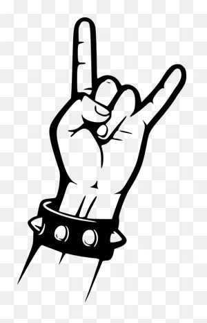 Rock N Roll Hand - ClipartFlare